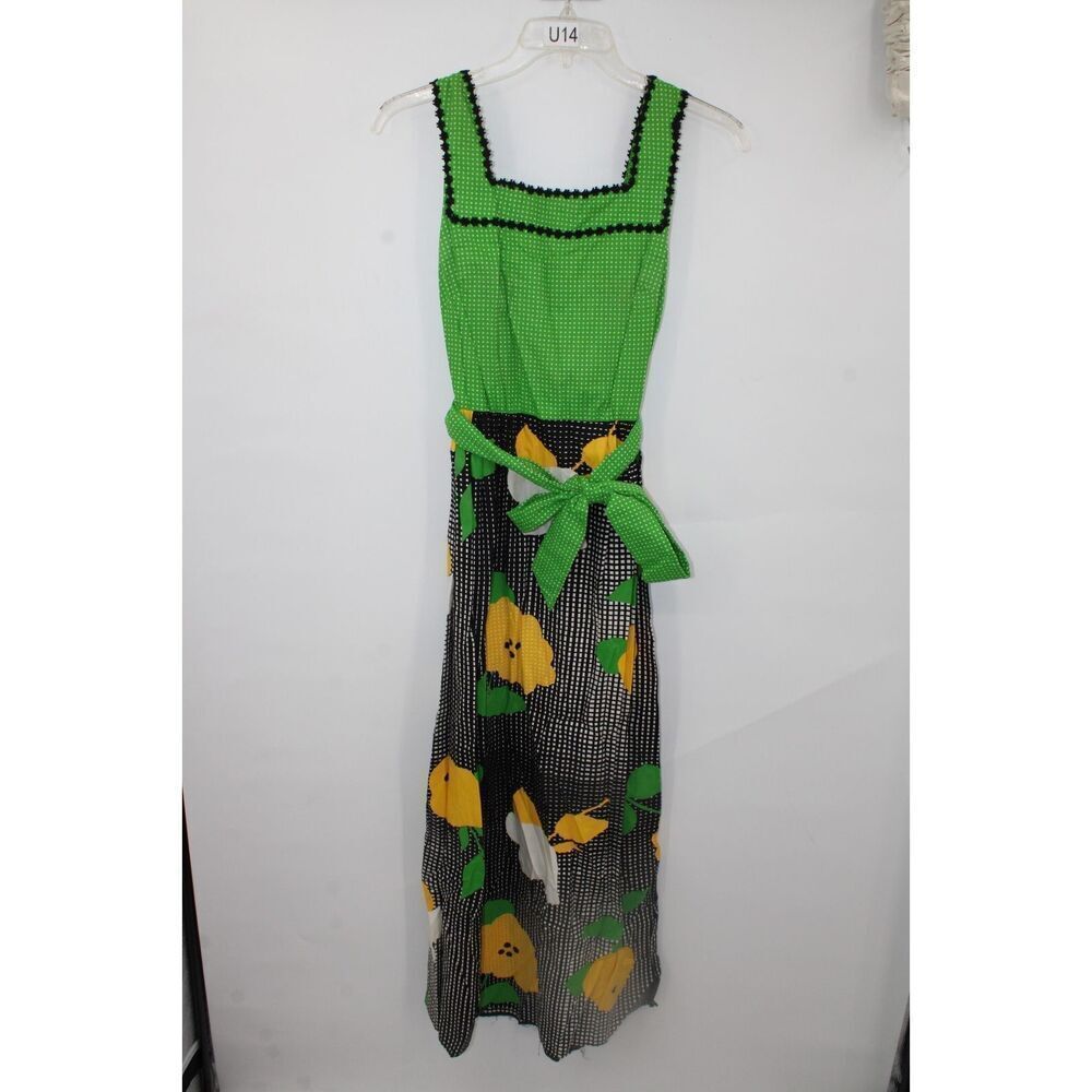 VINTAGE 70’S HOWARD WOLF FLORAL  MAXI DRESS   SIZE 14